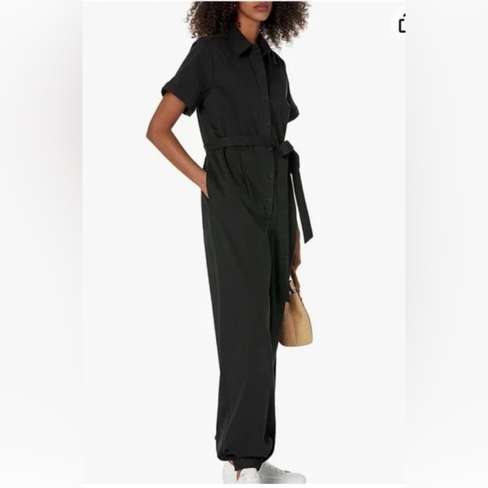 NWT The Drop Black SS Jumpsuit with Self Belt by @jalisaevaughn size XXL